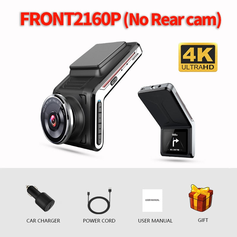 Sameuo U2000 dash cam front and rear 4k 2160P 2 camera CAR dvr dashcam Video Recorder Auto Night Vision 24H Parking Monitor