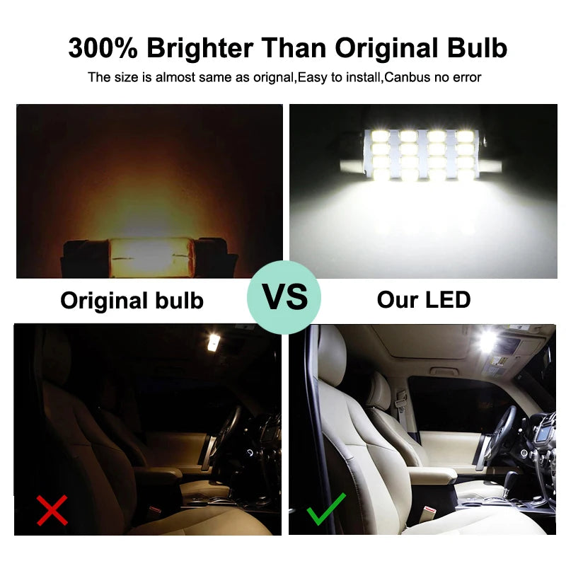 15Pcs Canbus Car LED Interior Light Bulb Kit For Hyundai i40 2011 2012 2013 2014 2015 2016 2017 2018 2019 Vehicle Indoor Lamp