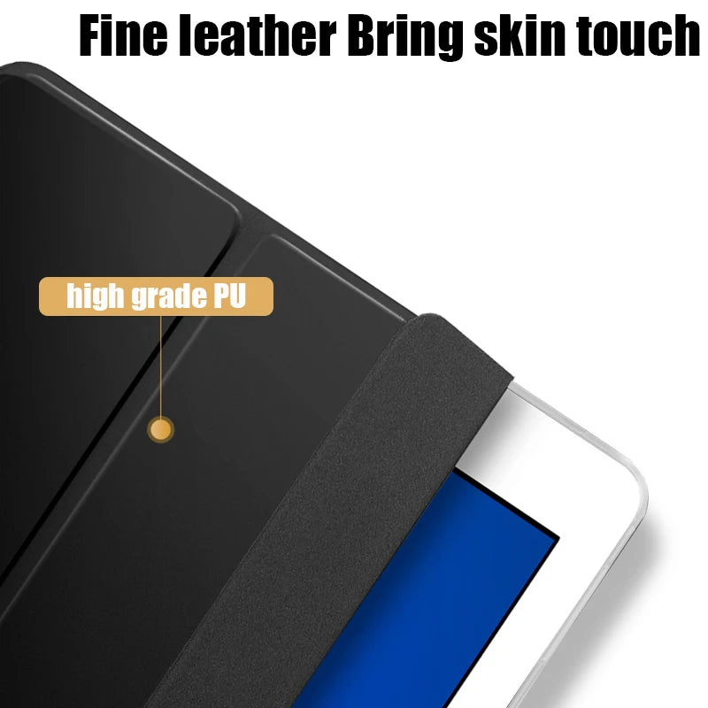 Tablet case for Huawei MediaPad T3 10 9.6" Leather Smart Sleep wake funda Trifold Stand Solid cover Sleeve for AGS-W09/L09/L03