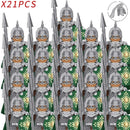 Classic Medieval Movie Elves Dwarf Warrior Iron Foot Dane leader of the Dwarfs Building Blocks LOTR Figures Toys For Children