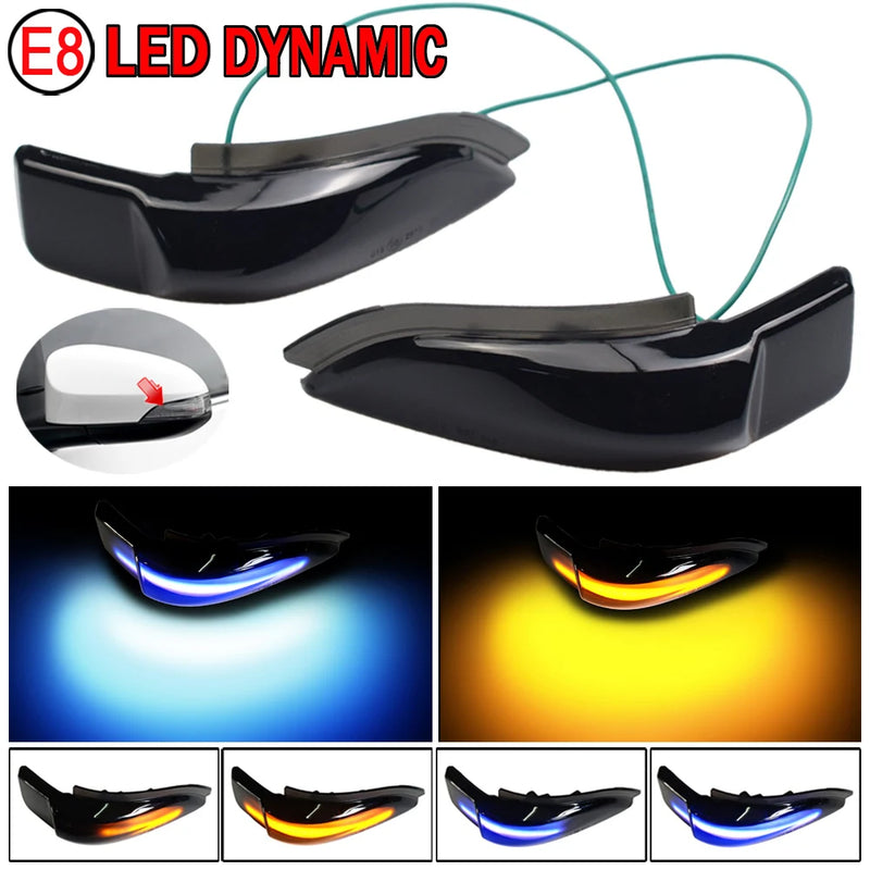 For Toyota Corolla Camry Prius Vios Yaris Venza Avalon Altis LED Dynamic Turn Signal Light Sequential Side Mirror Indicator