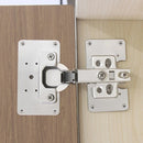 4 Pcs Cabinet Hinge Repair Plate Kit for Protecting Wooden Kitchen Cabinet Door Hinge Repair Plate Furniture Window Drawer Repai