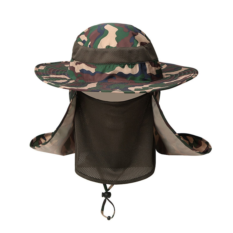 Outdoor Mountain Climbing Bucket Hat Large Round Brim Sun Block Quick Drying Fishing Hats Summer Sun Cap For Travel New