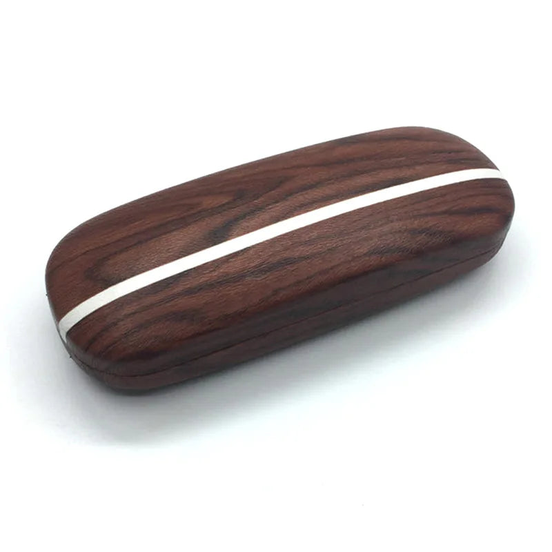 Portable Glasses Case Hard Wooden Grain Spectacle Frame Box Reading Glasses Sunglasses Holder Storage Case C66