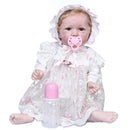 NPK 55CM reborn toddler baby popular reborn Saskia bebe doll  in Princess Dress handmade collectible art doll bath toy