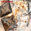 Nordic Led Wall Sconce Lamps For Living Dining Room Bedroom Crystal Bedside Indoor Lighting Home Deco applique murale intérieur