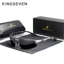 KINGSEVEN 2023 Aluminum Photochromic Sunglasses Men Polarized Vintage Black Driving Eye Glasses Eyewear Oculos De Sol Masculino
