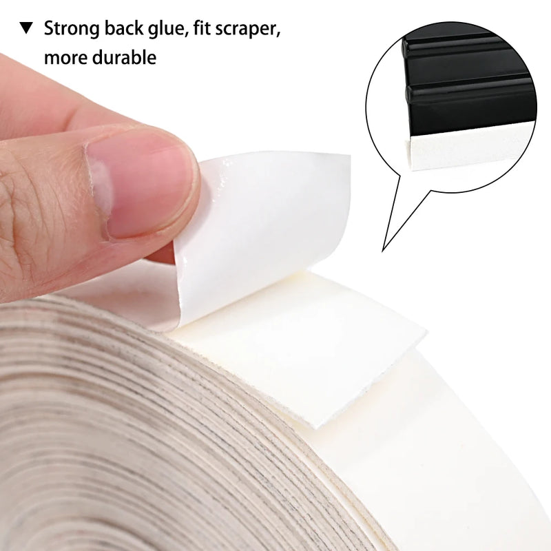 EHDIS Vinyl Squeegee Edge Felt Fabric Cloth Tape Scraper Protector Replacement No Scratch PTFE Window Tinting Car Wrapping Tool
