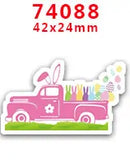 DIY Craft Supplies Sewing Accessories Cartoon Easter Bunny Printed Planar Resins Mold 10 Pieces. PR-73721