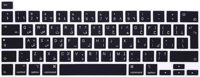 Arabic for MacBook Pro 13 inch 2020 A2289 A2251 A2338 M1 Chip for MacBook Pro 16" 2019 Silicone Keyboard Cover Skin EU Version