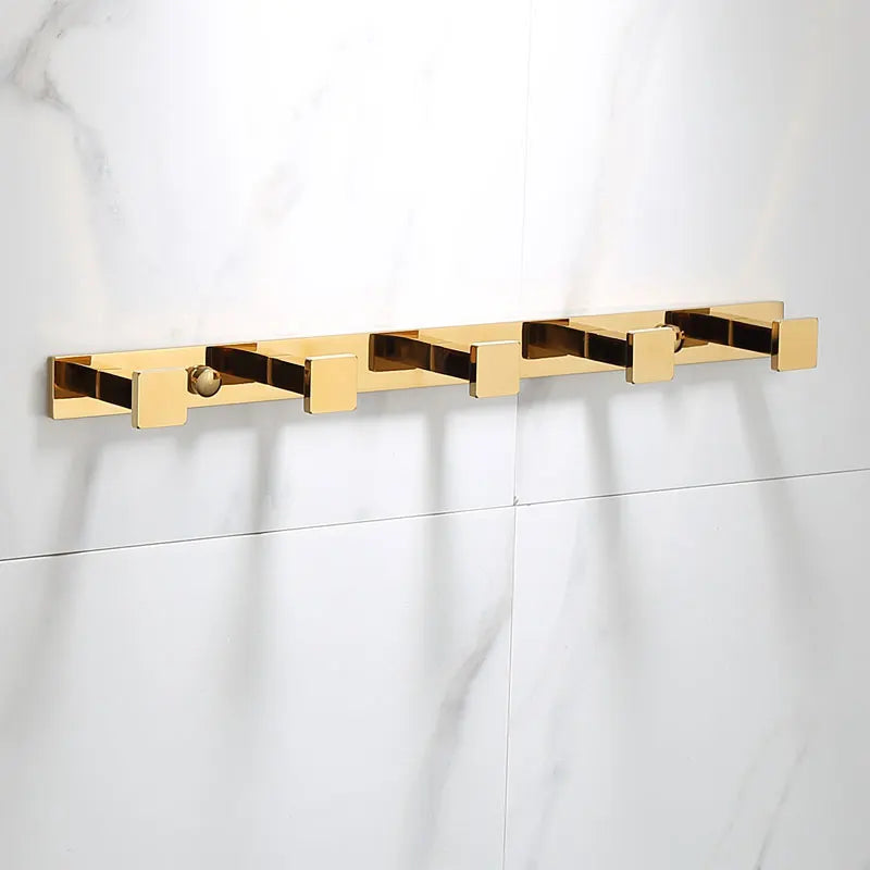 Luxury Golden Bathroom Brass Hardware Towel Rack Paper holder Toilet Brush Holder Towel Holder hook Row hook Activity bar