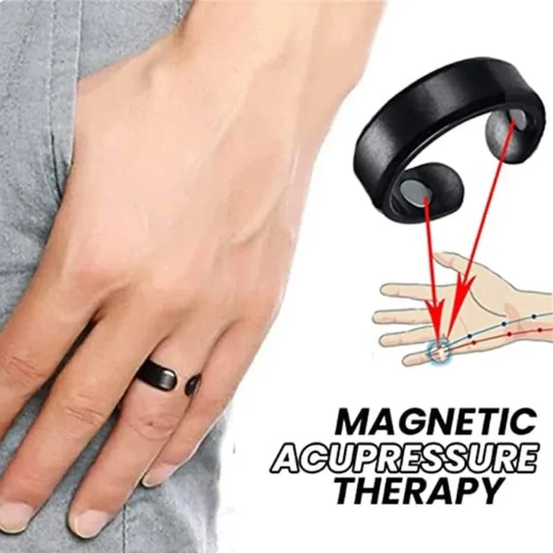 Anti Snoring Device Ring Magnetic Therapy Acupressure Treatment Against Finger Ring Anti Snore Sleep Aid for Snoring