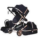 Baby Stroller 3 in 1 Easy Folding Multifunctional Stroller Travel Portable Baby Carriage Safety Seat EU Standard Free Shipping