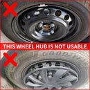 16inch Blade Style Hub Cap Cover for Iron Rim Wheel Cover Set of 4 Steel Wheel Cover Replacement Hubcap for R16 Tire