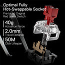 Redragon K556 PRO TKL Wireless RGB Gaming Keyboard 80% 87 Keys BT/2.4Ghz Tri-Mode Hot-Swap Mechanical Keyboard