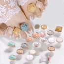 Silicone Toe Separator, Daisy Flower, Charming Pearls Design Foot Divider, Salon Manicure, Pedicure Care, Nail Art Tools, 8Pcs