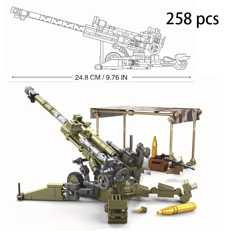 Sluban Normandy Landings Ww2 Military Vehicle Bunker Artillery Building Blocks Germany UK US World War I Ii Army Tank Plane Sets