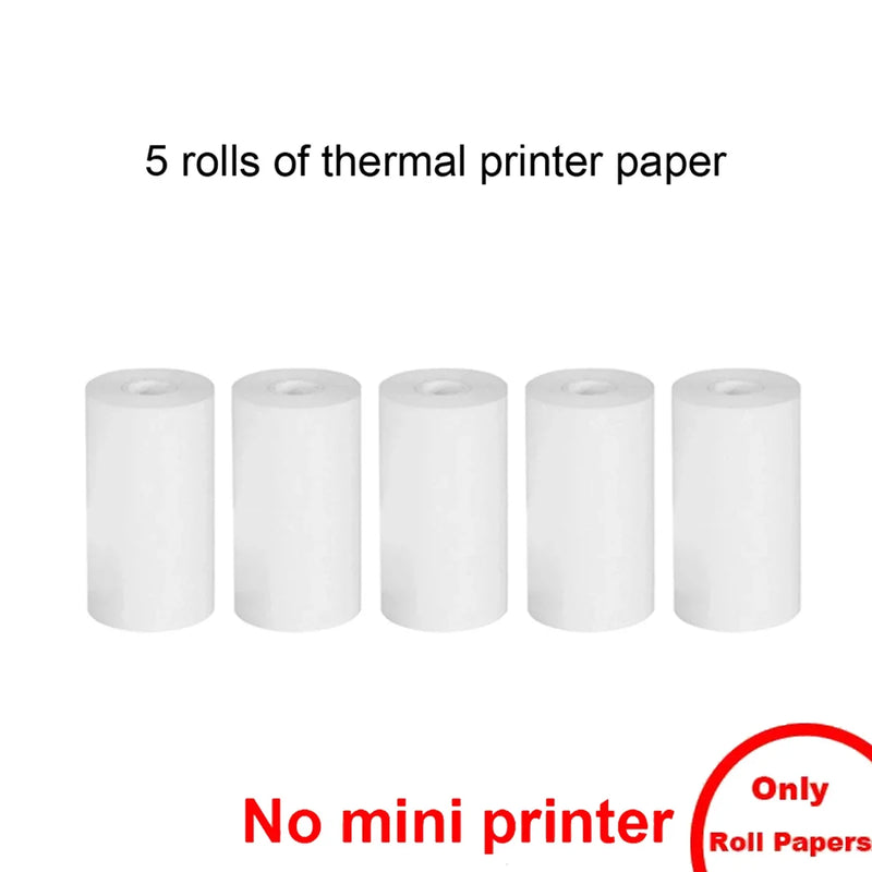 Mini Printer, Portable Thermal Photo Printer, Inkless Sticker Maker Machine for Notes, Photos, Stickers, Labels
