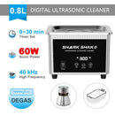 800ml Ultrasonic Cleaner Bath Timer Jewelry Brush Glasses Manicure Stones Cutters Dental Razor Parts Ultrasound Sonic
