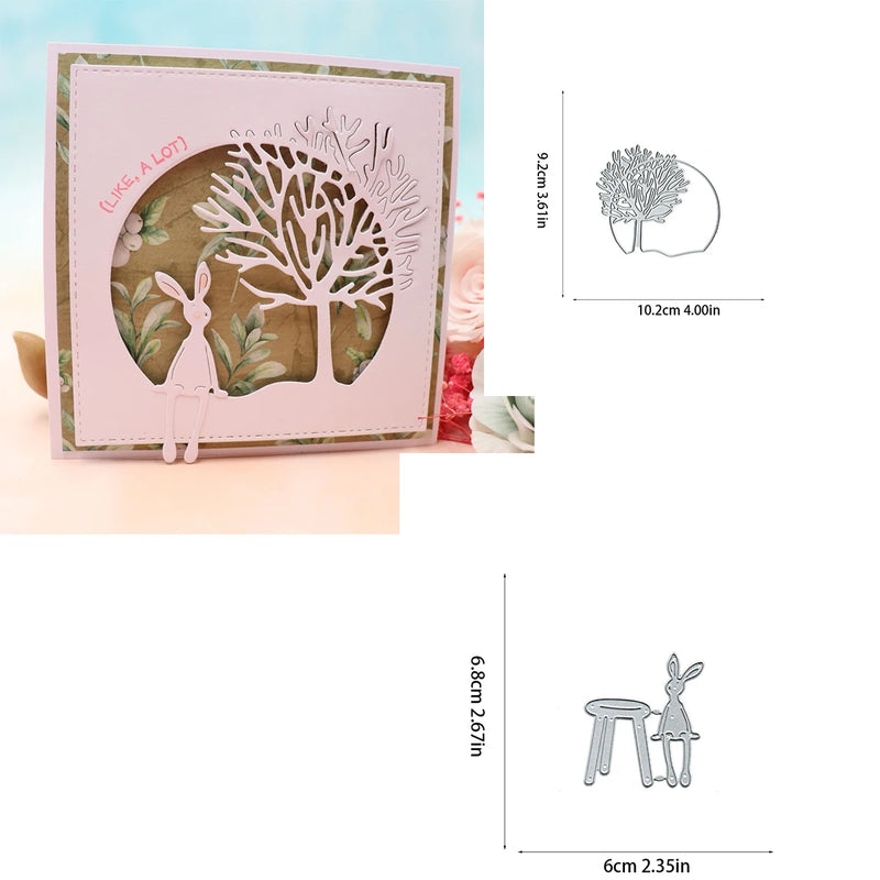 Easter Rabbit Scrapbooking Die Cut Carbon Steel Mold DIY Greeting Card Making Embossed Template Crafts Cutting Dies New Arrivals