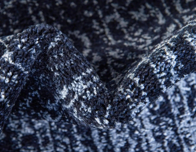 Del Mar Collection Area Rug - Jennifer (9' X 12' Rectangle, Blue/ Navy Blue)