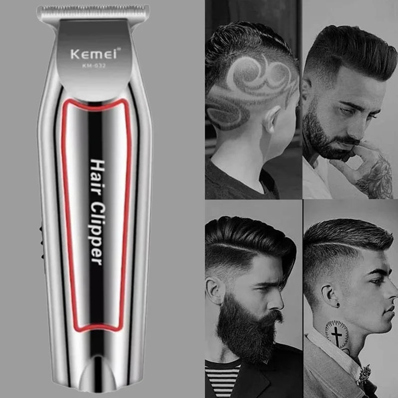 Kemei Beard Trimmer Men's Hair Clipper Rechargeable Trim Hair Clipper Charge Powerful Hair Clipper