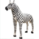 55CM Large Simulation Standing Zebra Striped Animal Dolls Home Photography Props Send Children Birthday Christmas Gifts