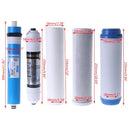 Five Stage Reverse Osmosis Water Purifier Cartridge  75 100 125Gallon 1 Micron 5Micron PP Cotton  CTO UDF Post Activated Carbon