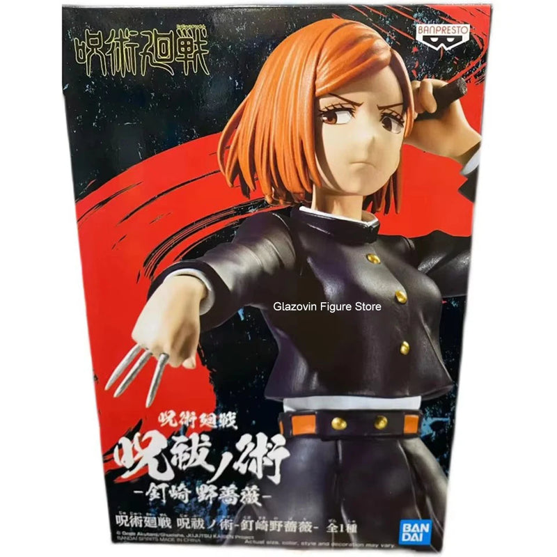 Glazovin 100% Original Jujutsu Kaisen 16cm Kugisaki Nobara PVC Action Figure Model Collection Dolls Dropshipping