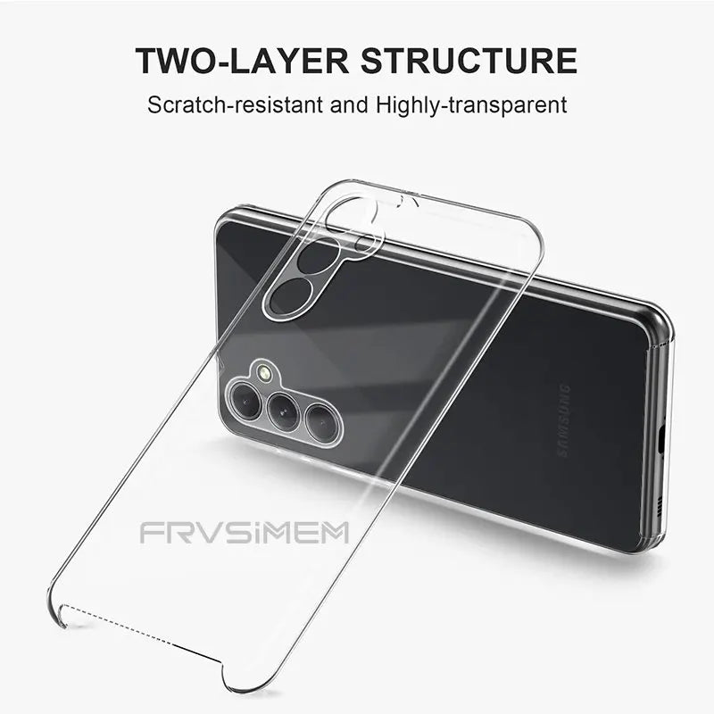 360 Full Body Cover For Samsung Galaxy A14 4g 5g A34 A54 5G A24 Case Double Sided Soft Silicone TPU Transparent protect coques
