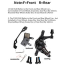 ZOOM DB680 MTB Double Driver Disc Brake IS/PM 160mm Mountain Bike Mechanical Caliper Dual Piston Electric Bilateral Drive Bicycl