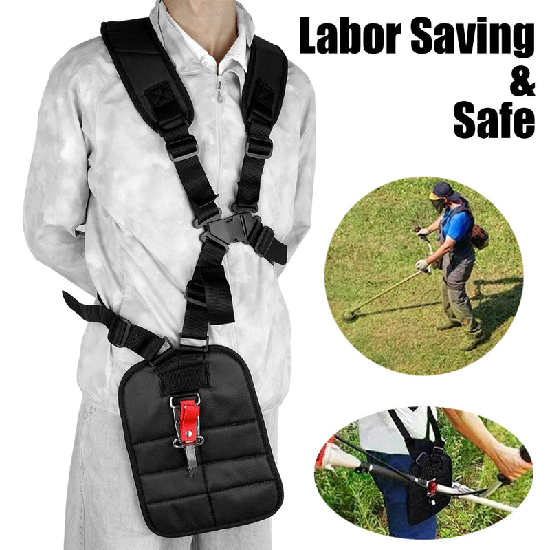 Lawn Mower Power Pruner Harness Strap Belt Double Trimmer Shoulder For Brush Cutter & Trimmer Garden Grass String Adjusted Band