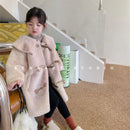 Girls Coat Jacket Cotton Outwear Overcoat 2022	Fuzzy Warm Thicken Velvet Winter Christmas Gifts Children's Clothing