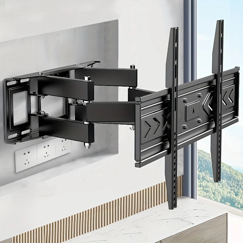 TV Wall Mount Bracket for 32-70 Inch LED, LCD, OLED Flat Curved TVs, TV Mount with Dual Swivel Arm Extend Tilting Rotation