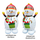 1pc New Extra Large Standing Santa Claus Foil Balloon Christmas Holiday Party Decoration New Year Birthday Supplies Easter Gift