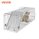 VEVOR Live Animal Cage Trap Humane Cat Rodent Control Folding with Handle for Rabbits Stray Cats Squirrels Raccoons Groundhogs