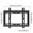 TV Wall Mount Bracket Low Profile Fixed for 14-42 Inch Flat Screen TVs & Monitors Universal TV Monitor Mount Max VESA 200x200mm