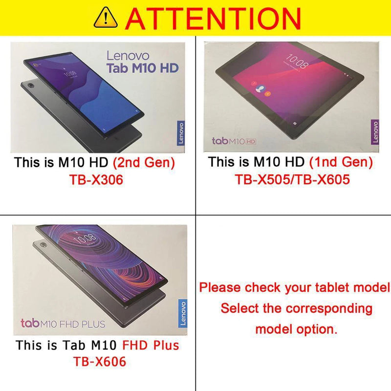 For Lenovo Tab M10 HD Case 10 1 inch M10 plus 3rd 10.6 TB-125F/ 128F Cover For Funda Lenovo Tab M10 HD 2nd Gen TB X306 X505 X605