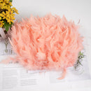 1 Meter Natural Turkey Feathers Trims 10-15cm for Sewing Ribbon Clothing Fringe Plumes Decoration DIY Crafts Wedding Party Dress