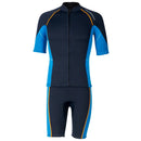 1.5MM Wetsuits for Mens Womens Front Zip Diving Suits Neoprene Short Sleeve Wet Suit for Surfing Diving Swimming Snorkeling