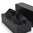 Evove 165mm Oversized Men Sunglasses Women Polarized Black Sun Glasses for Male Unisex Large Big Fat Face XXL Size