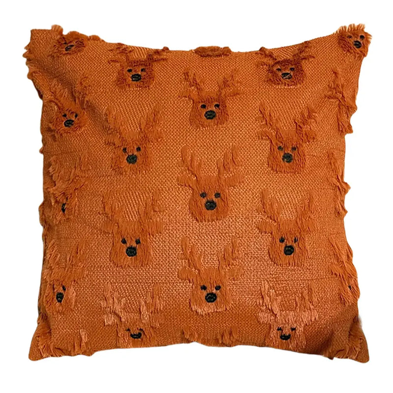 Christmas Tree Pillow Covers 45x45cm Soft Plush Pillowcase Couch Cushion Case for Couch Sofa Holiday Festivals Winter Home Decor