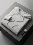 High Quality Men's Hoodies Spring Autumn Pullover Sweater Smart Casual 100% Merino Wool Knitwear Comfort Korean Popular Clothes