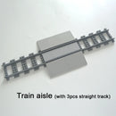 City Trains Train Track Rail Bricks Model  Toy Soft Track& Cruved& Straight for Kids Gift Compatible All Brands Railway Leduo