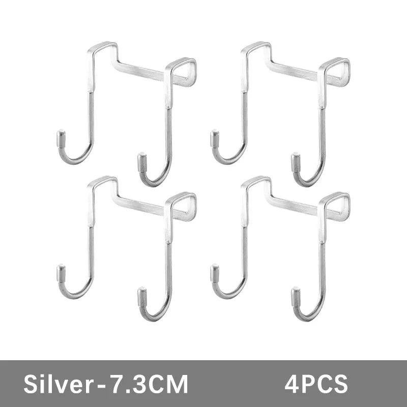 Kitchen Organizer Sponge Holder Soap Drying Rack Self Adhesive Sink Drain Racks Stainless Steel Sink Wall Storage Racks Hooks
