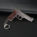 Mini Pistol Model Metal Alloy Material Cool Pistol Key Chain Children's Men's Accessories