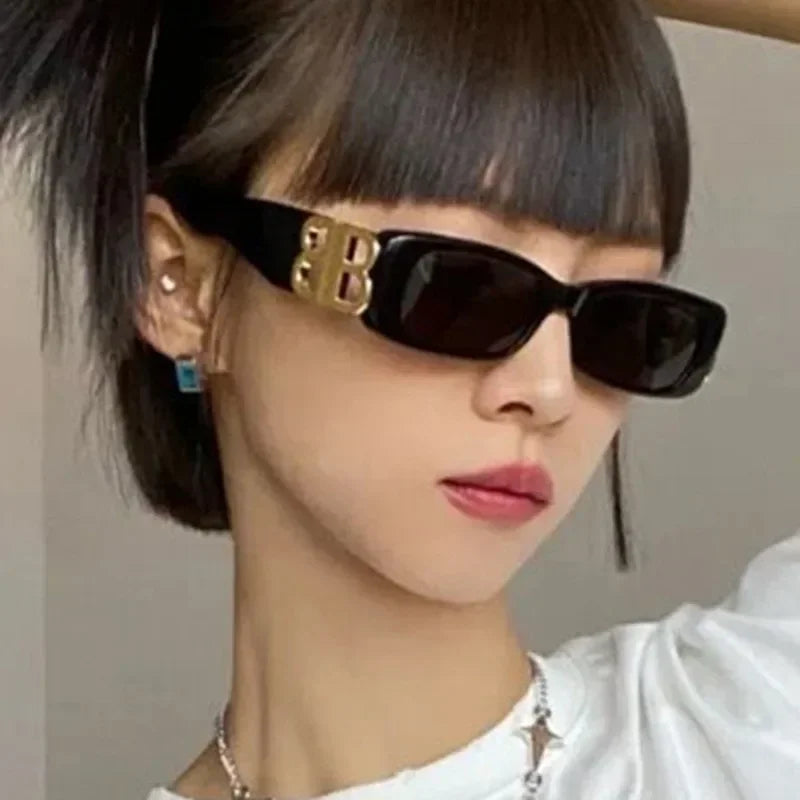 New Fashion Square Sunglasses Outdoor Women Men Small Frame Sunscreen Sunglasses Sun Shade Glasses UV400 Eyewears