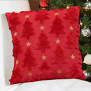 Christmas Tree Pillow Covers 45x45cm Soft Plush Pillowcase Couch Cushion Case for Couch Sofa Holiday Festivals Winter Home Decor