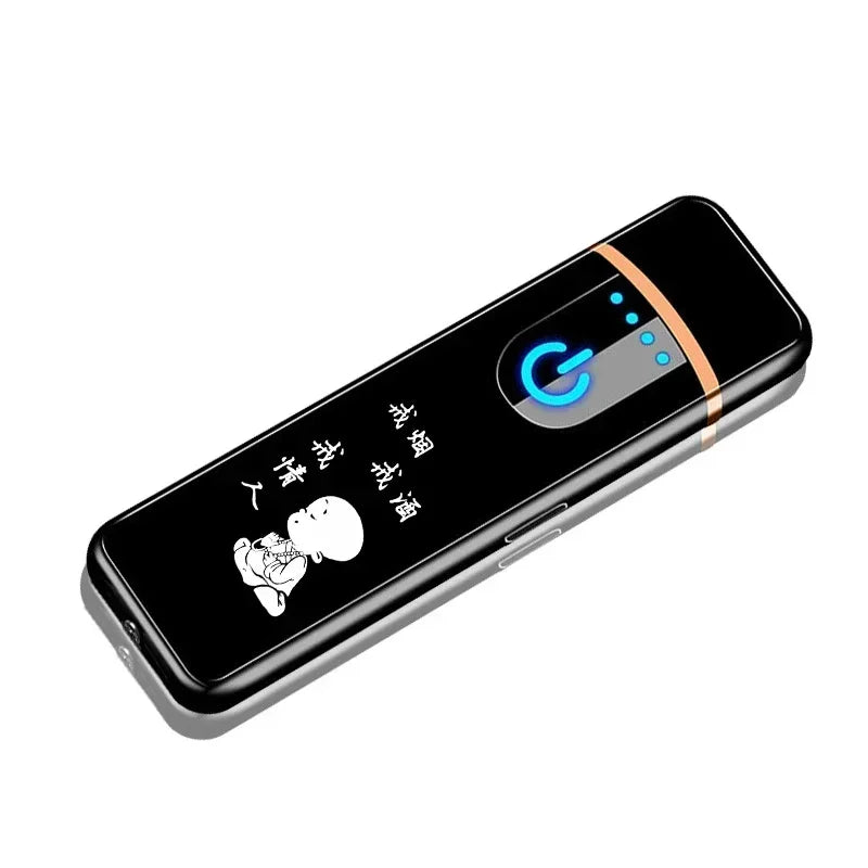 Mini Electric Lighter Cigarette Accessories Portable Electronic USB Rechargeable Lighter Men's Gadgets Gifts for Boyfriend New
