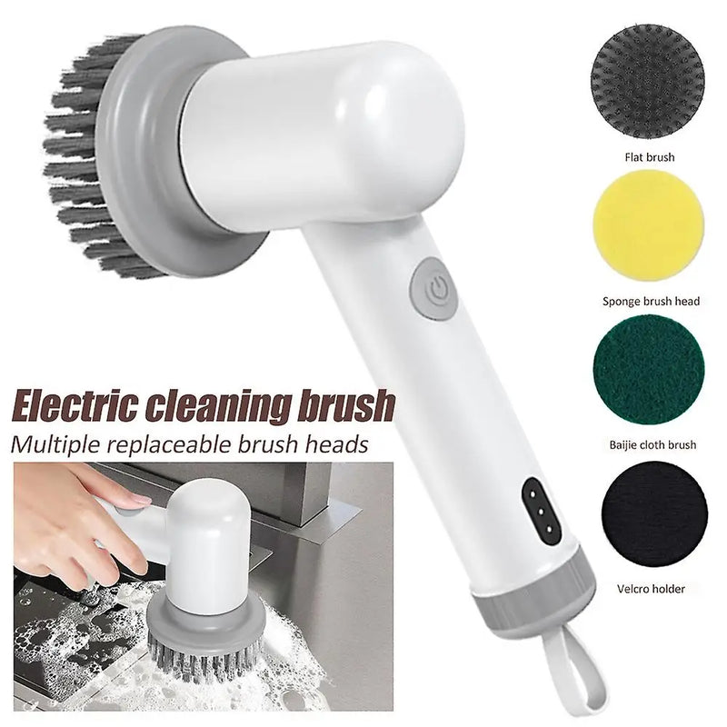 Wireless Electric Cleaning Brush Multi-functional Handheld Spin Scrubber Rechargeable Cleaning Brush for Kitchen Sink Bathroom